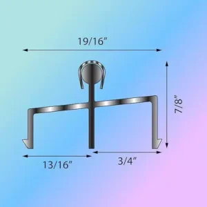 72" Vinyl Sliding Door Track with Stainless Steel Cover - Image 2
