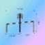 72 Vinyl Sliding Door Track with Stainless Steel Cover black6