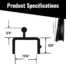Aluminium Sliding Screen Door Bottom Track, Patio Door Track Replacement - 72 Inches - black 2
