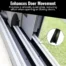 Aluminium Sliding Screen Door Bottom Track, Patio Door Track Replacement - 72 Inches - black 7