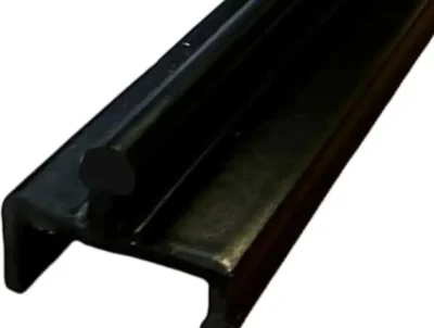Aluminium Sliding Screen Door Bottom Track, Patio Door Track Replacement - 72 Inches - black