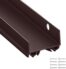 U-Shaped Vinyl Door Bottom Sweep – 36 Brown Seal Strip