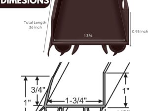 Buy Door & Windows Hardware Online - u shaped vinyl door bottom sweep 36 brown seal strip2 kchardware.us
