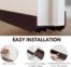 U-Shaped Vinyl Door Bottom Sweep – 36 Brown Seal Strip4