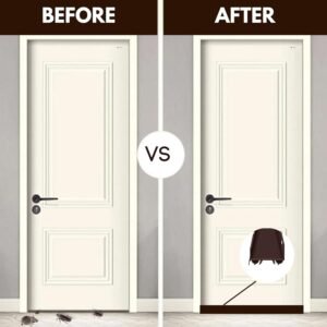 U-Shaped Vinyl Door Bottom Sweep – 36" Brown Seal Strip - Image 6