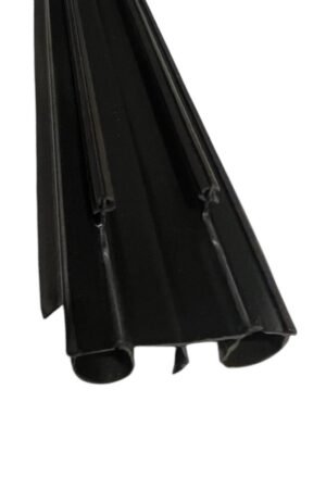 36" Door Bottom Sweep with Notched Kerfs, Black Weather Seal - Image 2