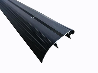 Black High Profile Vinyl Aluminum Door Threshold Strip, 3-5/16" x 1"