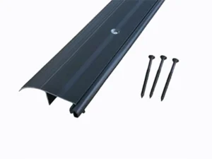 Black High Profile Vinyl Aluminum Door Threshold Strip, 3-5/16" x 1" - Image 2