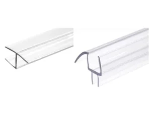 95" Frameless Shower Door Kit with Side & Bottom Seal Strips