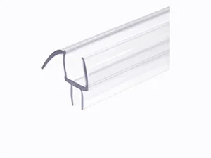 Clear Frameless Shower Door Bottom Seal Strip for 3/8 in Glass- 36" in Length