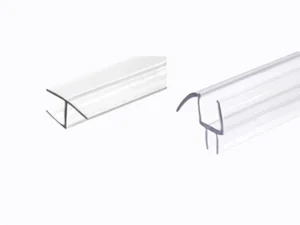 Frameless Shower Door Seal Kit – H Side 72" + Bottom 40", Clear