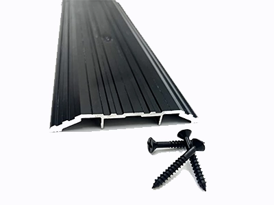 KC Hardware Black Anodized Door Threshold, 4" Wide x 1/2" High