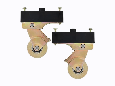 Heavy-Duty Sliding Screen Door Rollers, 1" & 1-1/4" Steel Wheels, 2 Pack