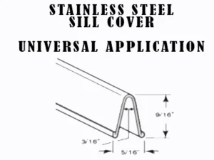 KC Hardware Stainless Steel Sliding Track Cover for Sliding-Patio & Glass Doors - Image 2