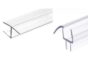 95" Frameless Shower Door Kit with Side & Bottom Seal Strips - Image 2