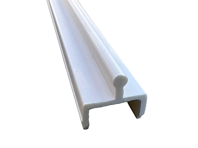 White Vinyl Sliding Screen Door Track