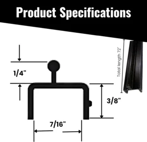Aluminum Sliding Screen Door Bottom Track 72" - Image 2