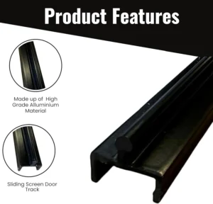 Aluminum Sliding Screen Door Bottom Track 72" - Image 3