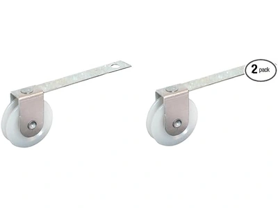 1" Sliding Screen Door Roller with Flat Tension Spring, 2 Pack