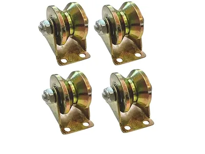 2" Stainless Steel V-Groove Sliding Gate Roller with Bracket