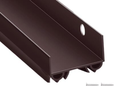 U-Shaped Vinyl Door Bottom Sweep – 36" Brown Seal Strip